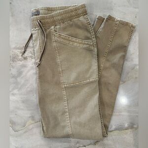 Maurices Neutral Tan Drawstring Weekender Cargo Pant